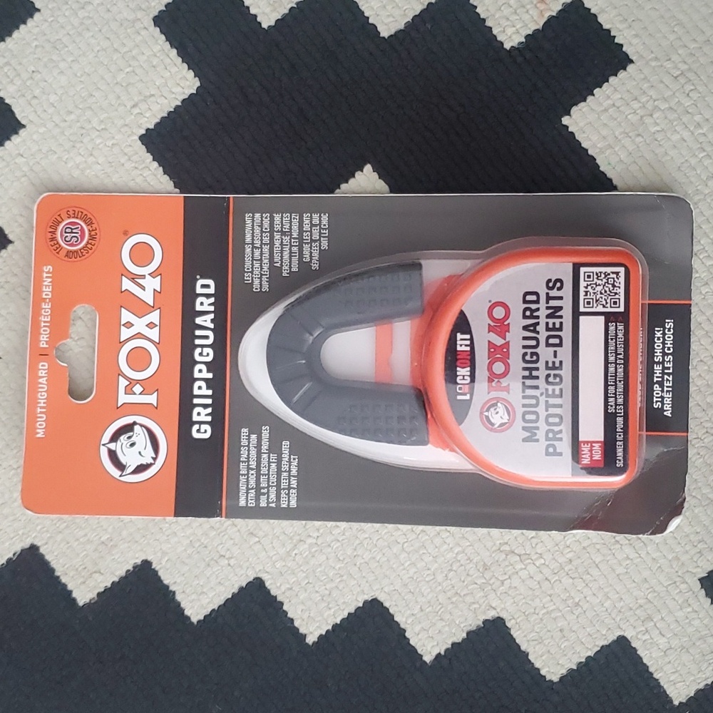 Grippguard Teens/Adults Mouthguard - Fox 40 Lock on Fit - Brand New